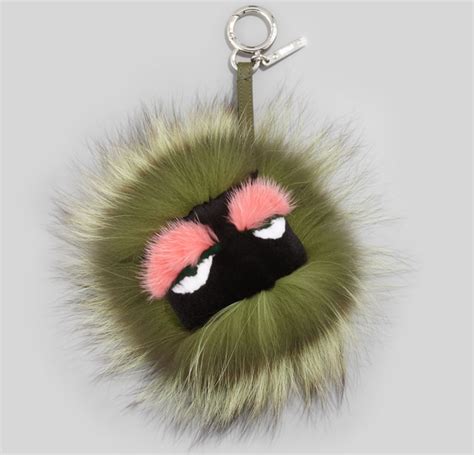 fendi monster bag charms|Fendi fur monster bag.